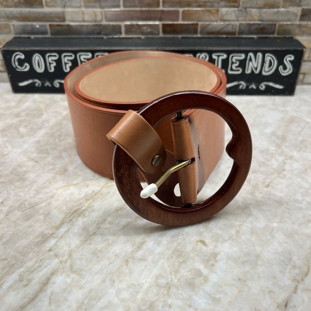 Polo Ralph Lauren Lennox Wood-Buckle Belt